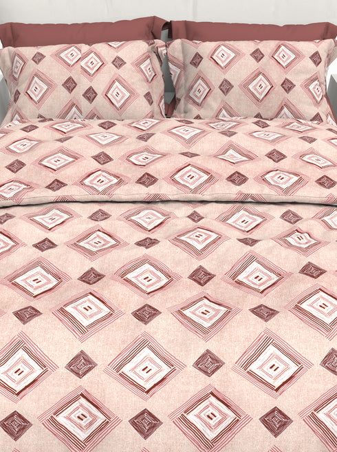 Carmel King 100% Cotton Satin King Size Bedsheet with 2 Pillow Covers - Extra Soft - 220 TC Satin Weave - 3